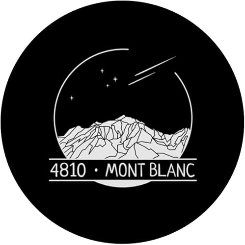Miniatura 3 de Tour Du Mont Blanc Mountain Hike TMB Hiking Trekking Gifts PopSockets Standard PopGrip