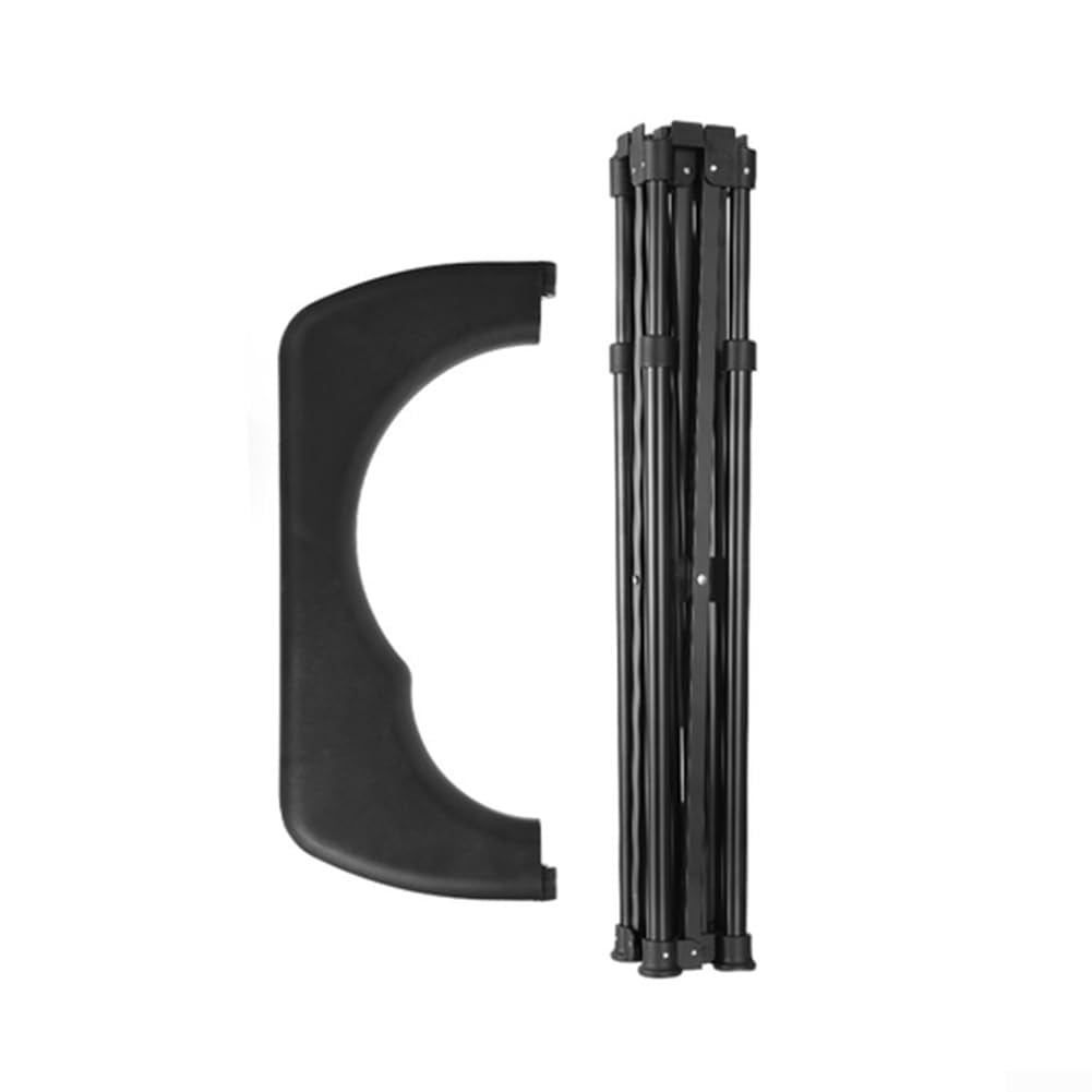 Inodoro de aluminio ligero para camping, orinal portátil con diseño plegable de viaje para senderismo, saneamiento, asiento de cubo al aire libre para caravana, ducha, trono, pesca y playa
