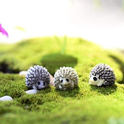 BHOOLU&GOOLU Cute Miniature Hedgehog for Dollhouse Decoration (Multicolour) -10 Pieces 1