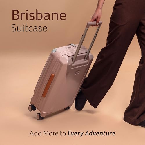 Image of Acer Brisbane Suitcase, 24 inch Check-in, with 360 Degree Spin 8 Wheels, Double TSA Lock, Dual Opening (Top and Mid), Expandable, Recycled Polyseter Material, Jacaranda Pink