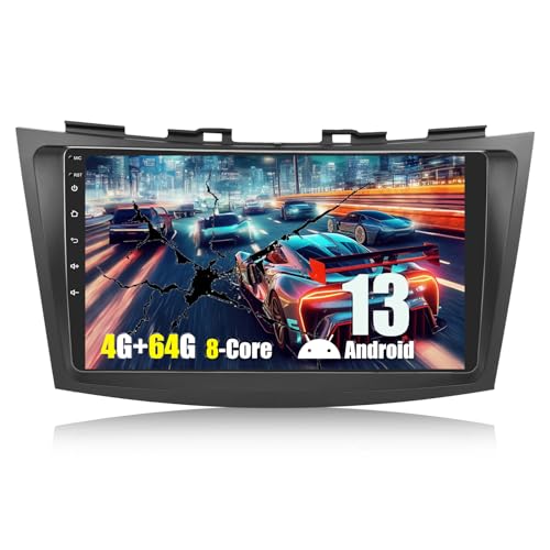 8-core 4+64G Auometo Android 13 Carplay Android Auto Autoradio für Suzuki Swift