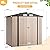 Jolydale Outdoor Storage Shed 6.4x3.6FT Outdoor Garden Storage Shed, Galvanized Steel Metal Garden Shed with Air Vent and Hinged Door Utility Tool Storage House for Garden, Backyard, Patio, Lawn