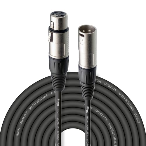 Stagg 10m, XLRf to XLRm Plug Microphone Cable, 10 m,
