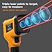 -58°F to 3992°F High-Precision Triple-Laser Infrared Thermometer, 50:1 Measuring Range, Suitable for Industrial and Home Applications, Industrial furnaces, Metal Processing, and HVAC Inspection