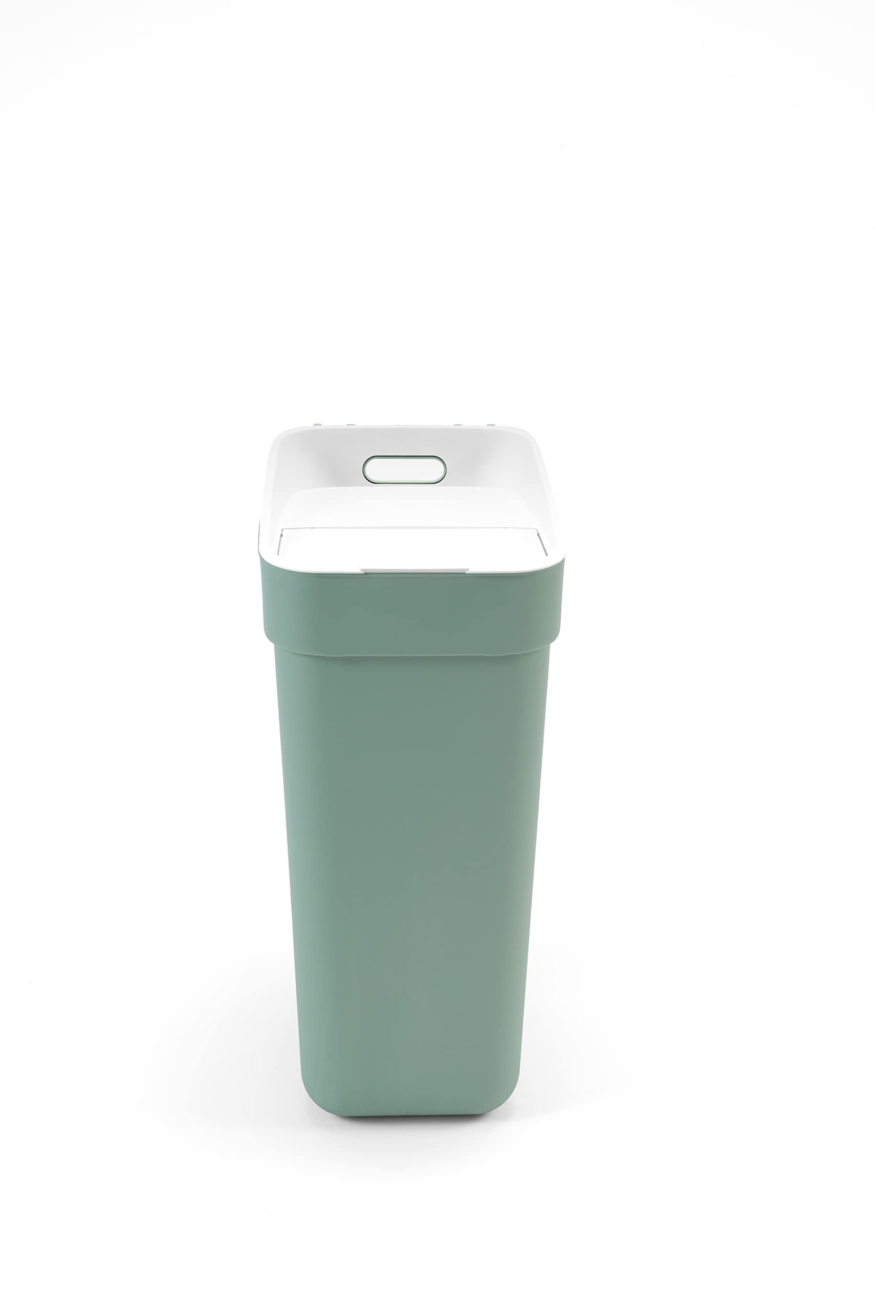 CURVER(カーバー) 分別ダストボックス グリーン 30L ゴミ箱 収納 キッチン リビング ダストボックス 収納ケース 卓上ゴミ箱 丸洗いできる 軽い 持ち運び簡単 リサイクル原料 蓋つき 卓上