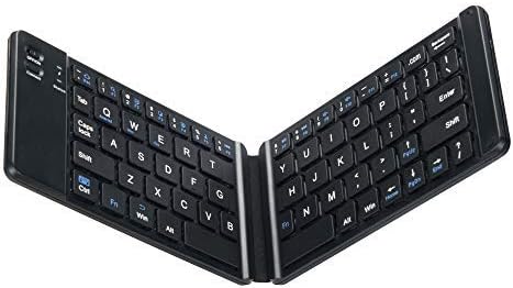 EVACH Ultra Slim Bluetooth Keyboard Compatible with Amazon Fire 10/iPad 10.2"/iPad Air/iPad Pro,iPhone and Other Devices Including iOS/Android/Windows,Dark Black