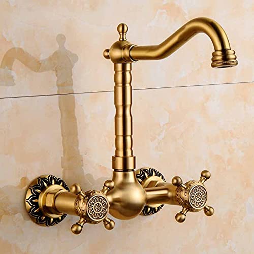 Robinet de lavabo mural pivotant pour libérer l'espace de votre vasque