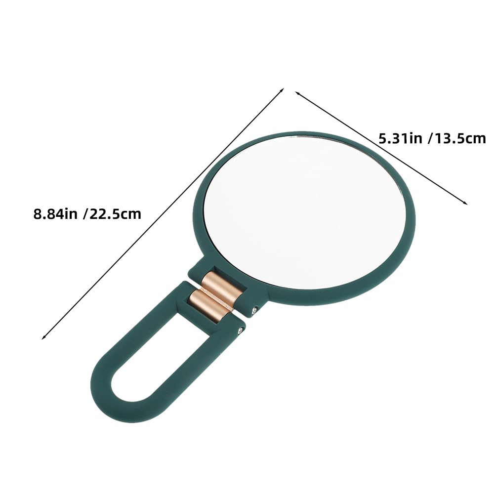 2pezzi Specchio Ingranditore Portatile da Specchio Tascabile Bifacciale con Ingrandimento Pieghevolper Trucco da Viaggio da Scrivania per Campeggio