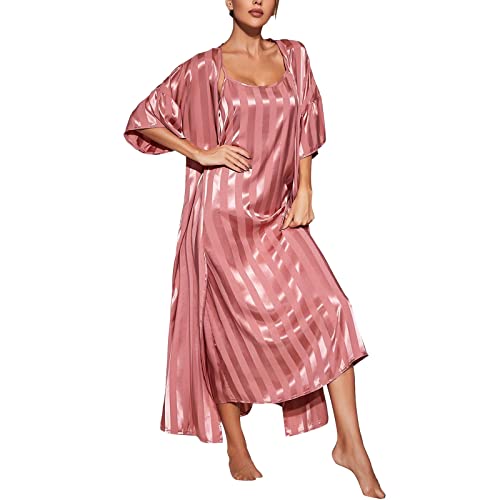 Peignoir de bain à manches 3/4 en satin : finis les pyjamas inconfortables