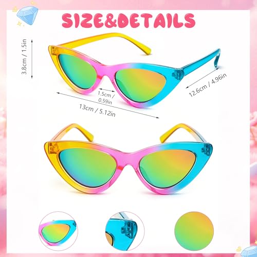 Image of Kids Sunglasses for Girls with Eyeglasses Case for Party Beach Dress Up Glasses