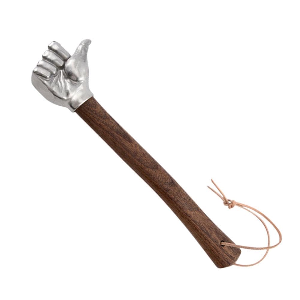 Stainless Steel Fist Shape Hammer,Fist Hand Hammer 2.1lb Sledge Hammers,Decorative Fist Hammers with Wooden Handle,Multifunctional Crafts and HardwareTools for Gardening Household Car Outdoor (B)