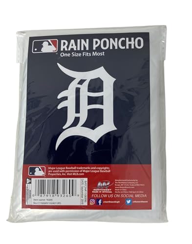 Northwest The Company NCAA Unisex Poncho, Team Color, One Size (Tigers)