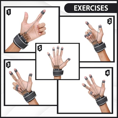ODDISH Way to Fitness Hand Grip Strengthener with Counter (R-Shape) & Finger Gripper Combo | Wrist, Forearm, Vein & Pain Relief | Hand, Finger, Wrist Muscle Strengthener | Climbing & Grip Stretcher Exerciser - Image 4
