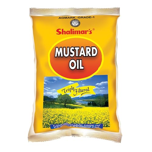 Image of SHALIMARS Mustard Oil 1 Ltr Pouch Pack Of 2 (packaging may vary)