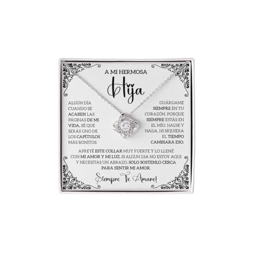 Lampara Con Mensaje De Amor, Regalo, A Mi Hija Con Amor, Regalos Para Mamá De Hija, To Our Daughter Necklace From Mom And Dad, Regalos Para Mi Novia
