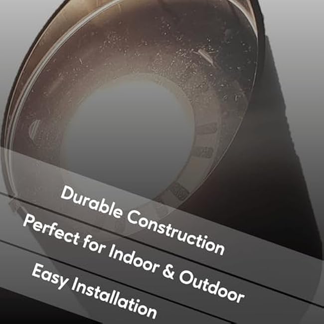 Ironsmith Lighting Products In Ground Well Light Fixture with Clear Cover - Adjustable Gimbal Ring, Clear Bulb Cover and Light Socket Kit Included, Halogen and LED Bulbs Support - Black