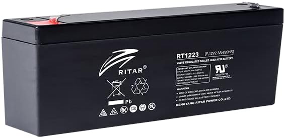Ritar 12v-2.3ah rechargeable Alarm control panel battery for Texecom, Veritas & compact panels