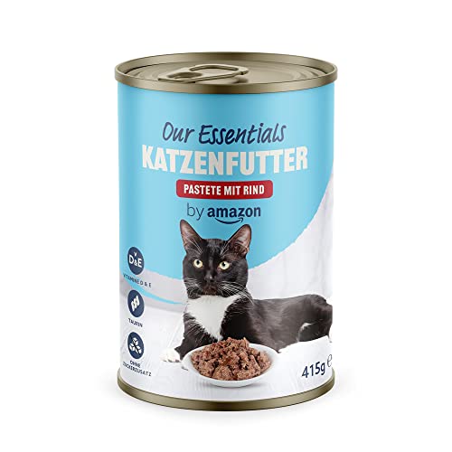 by Amazon Katzen Nassfutter Pastete mit Rind, 1 x 415g