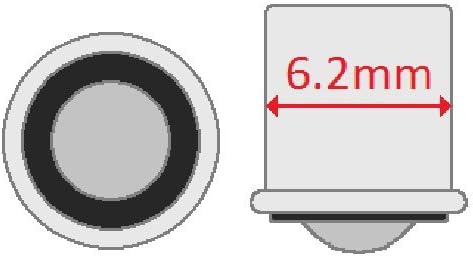 CEC Industries C9A Neon Indicator Bulbs, 105 to 125 V, 0.25 W, SX6s Base, T-2 shape (Box of 10)