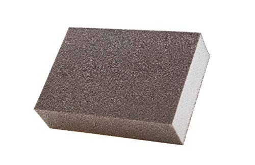 Gąbka do szlifowania ok. 100 x 70 x 27 mm - pianka średnio-wytrzymała - 4-stronna K60 ok P150