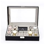 El cuadro de reloj es un organizador de almacenamiento elegante muy fino, perfecto tanto para hombres como para mujeres, también puede contener joyas, pulseras, collares, anillos u otros artículos pequeños.