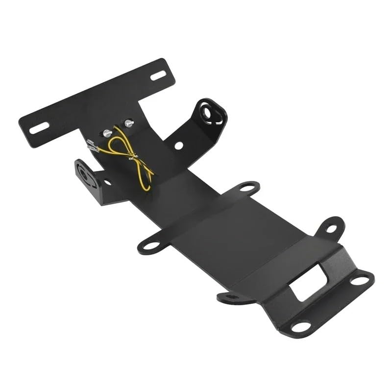 Support plaque immatriculation moto XSR700 aluminium finition noire