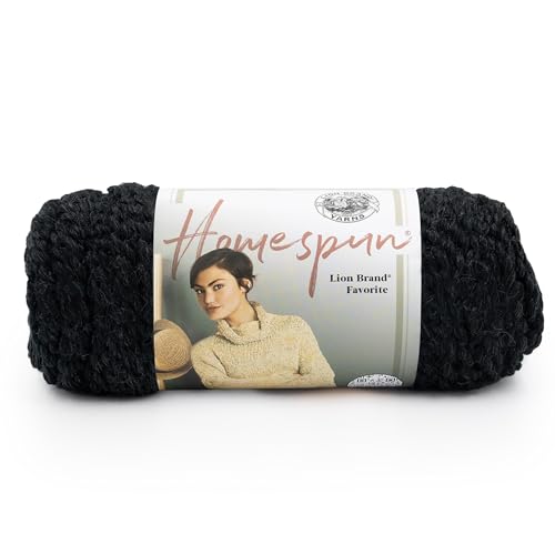Image of Lion Brand Yarn Homespun 790-373 Black