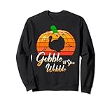 Photo Gallery gobble til you wobble retro zucca turchia giorno uomini donne felpa Photo Gallery gobble til you wobble retro zucca turchia giorno uomini donne felpa