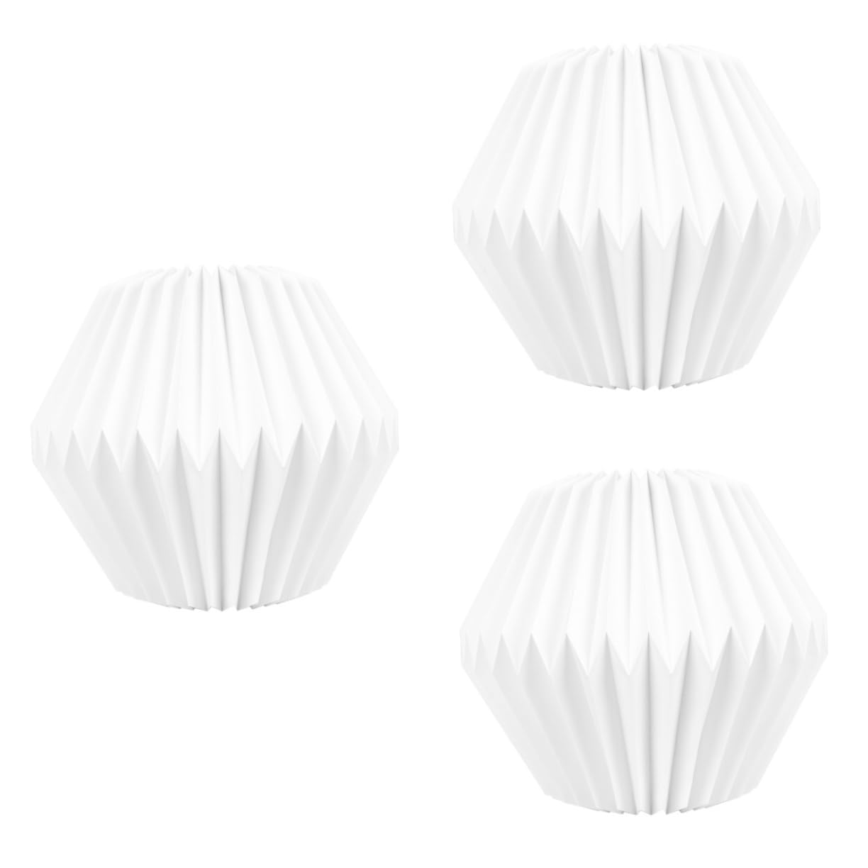 DOITOOL 3pezzi Lampadario Geometrico Artigianale Paralume Nordico Elegante Per Illuminazione Domestica Design Semplice e Decorativo Resistente e Durevole Per Ambienti Moderni e Accoglienti
