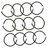 Gogogmee ハイキング用伸縮性ブーツスト 12個 プロ仕様伸縮性ロープブーツバンド 伸縮性レギンススト アウトドアブーツバンド