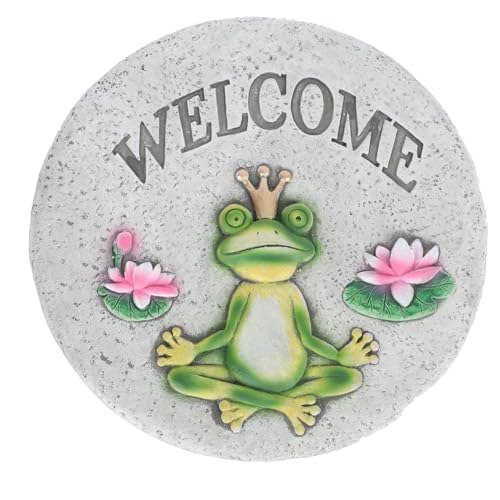 Happyyami 1pezzi Pietra Decorativa Per Giardino Pietra Da Calpestio Cemento Resistente Per Esterni Decorazione Versatile Per Cortile e Paesaggio Perfetta Per Creare Layout Creativi Nel Tuo