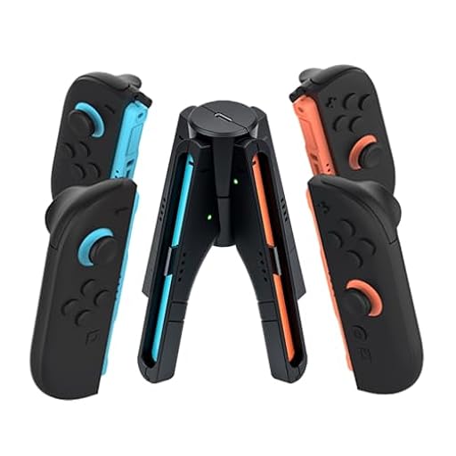 Mcbazel Estación de Carga para Joy-con de Switch 2, Agarre de Succión Magnética, Base de Carga Rápida Tipo C con Indicador de Carga para Joycon de NS Switch 2 (Negro) | Ya disponible en tu tienda friki favorita! En mundofriki.es!