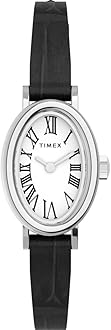 Timex Women's Analogue Quartz Watch with a Leather Strap Cavatina