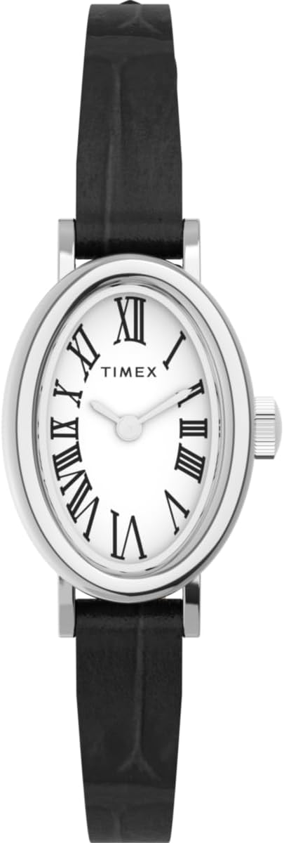 Timex Women's Analogue Quartz Watch with a Leather Strap Cavatina