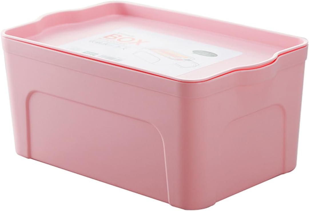 BETOOKY Plastic Storage Box with Lid for Home Organization, Portable