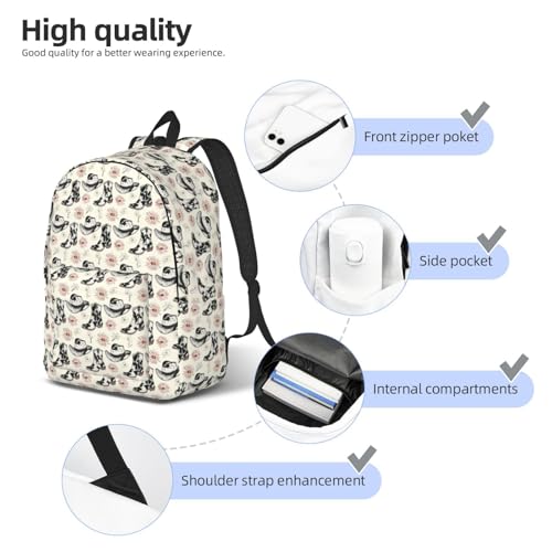 Travel Backpack for Women Men - 20L Cow Print Cowboy Boots Print Canvas Simple Modern Backpack Bag for Hiking3