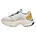 Diadora Mens Terrena Nylon Lace Up Sneakers Shoes Casual - Grey, White, Yellow - Size 4.5 M