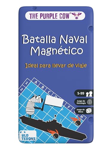 Old Teddys / The Purple Cow 6756 - TO GO - Batalla Naval, Juego magnético de Viaje. Más 5 años