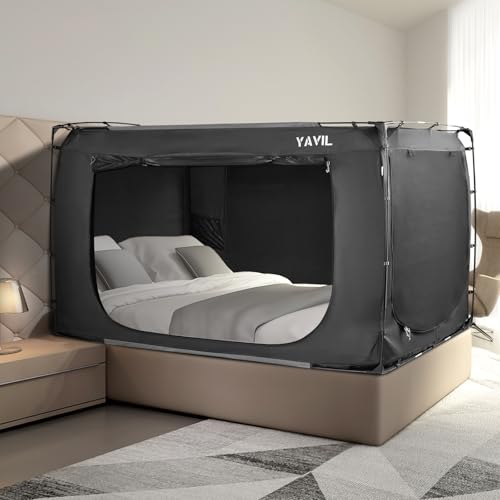 YAVIL Bed Tent Bed Canopy King Size, Portable Sleeping Tents...