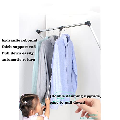 Tringle de penderie relevable et réglable avec mécanisme hydraulique robuste - 4