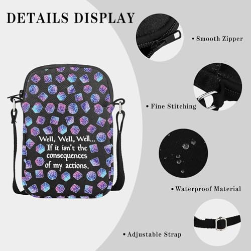 DandD Gift Role Playing Games Gift Dice Pouch DandD Accessory Pouch Bag Games Makeup Bag for RPG Gamer3