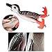 Psdndeww Soft Fishing Lures Propeller 3D Fishing Baits Duck Topwaters Swimming Lures Double Hook Duck Baits Artificial Baits