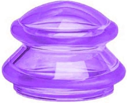 Vacuum Cupping Cups, Manual Unisex Silicone Suction Cups, Silicone Massage Body Cups, Face Neck Massage Cans, Vacuum CuppingsL-Purple
