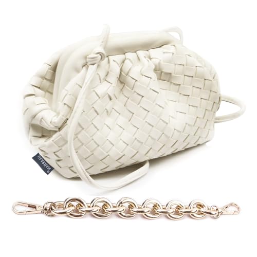 NAARIIAN Woven Crossbody Bags for Women Evening Clutch Hobo Cloud Purse Designer Handbags for Ladies
