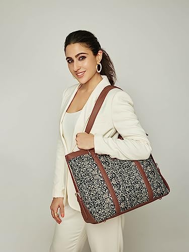 ZOUK Vegan Leather Women's Office Bag for 15.6 inch Laptop, MacBook - Image 4