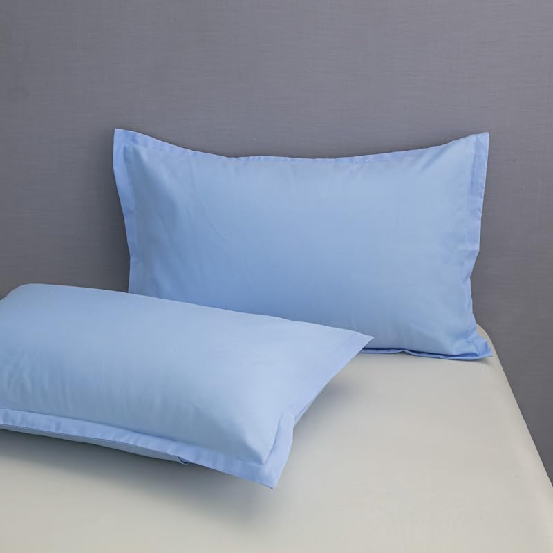 Blue Duvet Cover TC600 with Matching Pillow Cases Set Quilt Cover and Pillowcases 100% Soft Cotton Hotel Quality Extra Soft Premium Luxury Bedding Linen (King) - Image 4