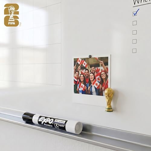 Image of Official 2026 FIFA World Cup Edition 1.8 Inch 2.5D Trophy Replica Magnet -Timeless Collector's Item - Premium Weighted Zinc Alloy Ideal for Refrigerators, Office, Metal Cooler or Any Magnetic Surface
