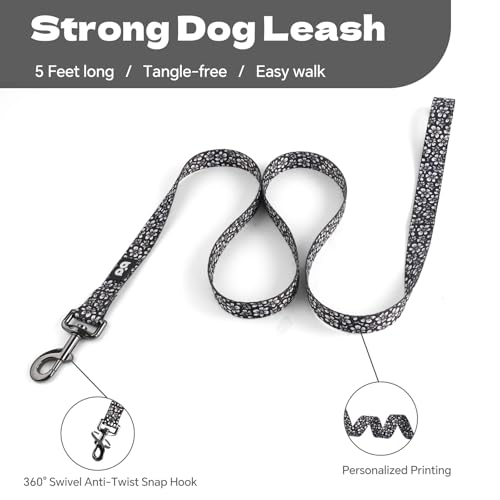 QQPETS Dog Harness Leash Set Adjustable Heavy Duty No Pull Halter Harnesses for Small Medium Large Breed Dogs Back Clip Anti-Twist Perfect for Walking by QQPETS - Used condition - Image 4