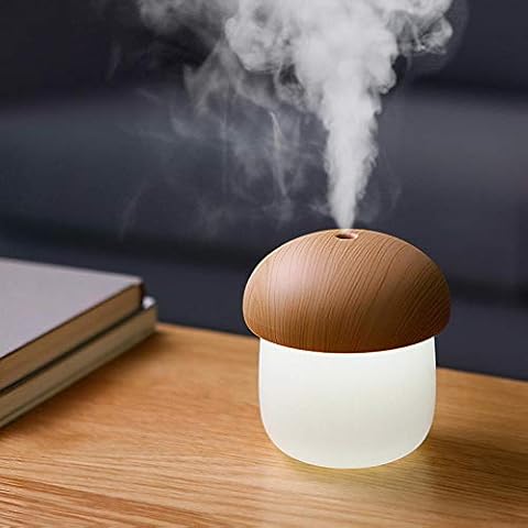 Mini humidifier small usb household large fog volume mute bedroom aromatherapy car spray pregnant women baby portable essential oil office desktop air replenishment-White Oak Cover
