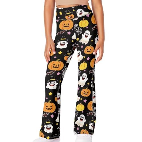 Image of Girls Flare Leggings Cute Bell Bottoms for Teen Girls Wide Leg Sweatpants for 5-14 T